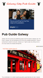 Mobile Screenshot of galwaycitypubguide.com