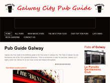 Tablet Screenshot of galwaycitypubguide.com